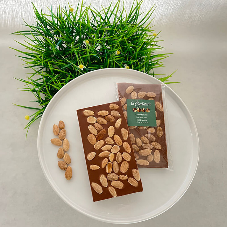 Almond milk chocolate tablet Almond milk chocolate tablet