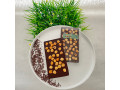 Black chocolate hazelnut tablet